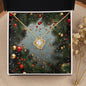 Christmas Background 127 - 18K Yellow Gold Finish Love Knot Necklace