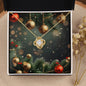 Christmas Background 117 - 18K Yellow Gold Finish Love Knot Necklace