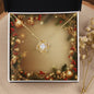 Christmas Background 030 - 18K Yellow Gold Finish Love Knot Necklace
