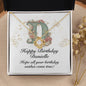 Happy Birthday Danielle v01 - 18K Yellow Gold Finish Love Knot Necklace