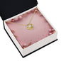 Christmas Background 005 - 18K Yellow Gold Finish Love Knot Necklace
