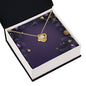 Christmas Background 065 - 18K Yellow Gold Finish Love Knot Necklace