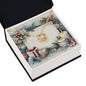 Christmas Background 078 - 18K Yellow Gold Finish Love Knot Necklace
