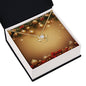 Christmas Background 006 - 18K Yellow Gold Finish Love Knot Necklace