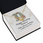 Happy Birthday Dolores v01 - 18K Yellow Gold Finish Love Knot Necklace