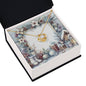 Christmas Background 074 - 18K Yellow Gold Finish Love Knot Necklace