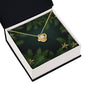 Christmas Background 113 - 18K Yellow Gold Finish Love Knot Necklace