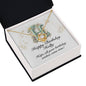 Happy Birthday Holly v01 - 18K Yellow Gold Finish Love Knot Necklace