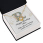 Happy Birthday Rita v01 - 18K Yellow Gold Finish Love Knot Necklace