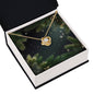 Christmas Background 112 - 18K Yellow Gold Finish Love Knot Necklace