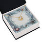 Christmas Background 073 - 18K Yellow Gold Finish Love Knot Necklace