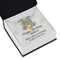 Happy Birthday Mildred v01 - 18K Yellow Gold Finish Love Knot Necklace