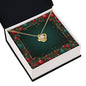 Christmas Background 070 - 18K Yellow Gold Finish Love Knot Necklace