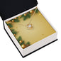 Christmas Background 009 - 18K Yellow Gold Finish Love Knot Necklace