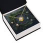 Christmas Background 108 - 18K Yellow Gold Finish Love Knot Necklace