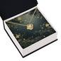 Christmas Background 114 - 18K Yellow Gold Finish Love Knot Necklace