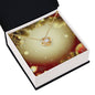 Christmas Background 100 - 18K Yellow Gold Finish Love Knot Necklace