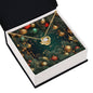 Christmas Background 126 - 18K Yellow Gold Finish Love Knot Necklace