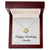 Happy Birthday Amelia - 18K Yellow Gold Finish Love Knot Necklace With Mahogany Style Luxury Box