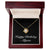 Happy Birthday Allyson v2 - 18K Yellow Gold Finish Love Knot Necklace With Mahogany Style Luxury Box