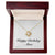 Happy Birthday Alma - 18K Yellow Gold Finish Love Knot Necklace With Mahogany Style Luxury Box