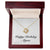 Happy Birthday Alyssa - 18K Yellow Gold Finish Love Knot Necklace With Mahogany Style Luxury Box