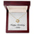 Happy Birthday Addie - 18K Yellow Gold Finish Love Knot Necklace With Mahogany Style Luxury Box