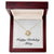 Happy Birthday Abbey - 18K Yellow Gold Finish Love Knot Necklace With Mahogany Style Luxury Box
