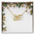 Christmas Background 004 - 18K Yellow Gold Finish Interlocking Hearts Necklace