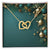 Christmas Background 003 - 18K Yellow Gold Finish Interlocking Hearts Necklace