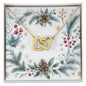Christmas Background 092 - 18K Yellow Gold Finish Interlocking Hearts Necklace