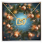 Christmas Background 107 - 18K Yellow Gold Finish Interlocking Hearts Necklace