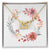 Boho Flowers Wreath Watercolor 20 - 18K Yellow Gold Finish Interlocking Hearts Necklace
