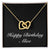 Happy Birthday Alice v2 - 18K Yellow Gold Finish Interlocking Hearts Necklace