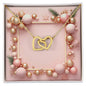 Christmas Background 038 - 18K Yellow Gold Finish Interlocking Hearts Necklace