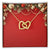 Christmas Background 013 - 18K Yellow Gold Finish Interlocking Hearts Necklace