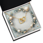 Christmas Background 049 - 18K Yellow Gold Finish Interlocking Hearts Necklace