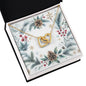 Christmas Background 092 - 18K Yellow Gold Finish Interlocking Hearts Necklace