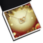 Christmas Background 100 - 18K Yellow Gold Finish Interlocking Hearts Necklace