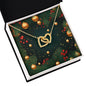 Christmas Background 118 - 18K Yellow Gold Finish Interlocking Hearts Necklace