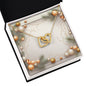 Christmas Background 039 - 18K Yellow Gold Finish Interlocking Hearts Necklace