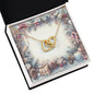 Christmas Background 072 - 18K Yellow Gold Finish Interlocking Hearts Necklace