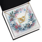 Christmas Background 094 - 18K Yellow Gold Finish Interlocking Hearts Necklace