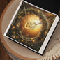 Christmas Background 106 - 18K Yellow Gold Finish Interlocking Hearts Necklace