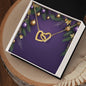 Christmas Background 024 - 18K Yellow Gold Finish Interlocking Hearts Necklace