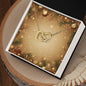 Christmas Background 007 - 18K Yellow Gold Finish Interlocking Hearts Necklace