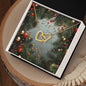Christmas Background 127 - 18K Yellow Gold Finish Interlocking Hearts Necklace