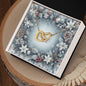 Christmas Background 089 - 18K Yellow Gold Finish Interlocking Hearts Necklace