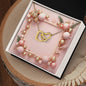 Christmas Background 038 - 18K Yellow Gold Finish Interlocking Hearts Necklace