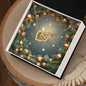 Christmas Background 109 - 18K Yellow Gold Finish Interlocking Hearts Necklace